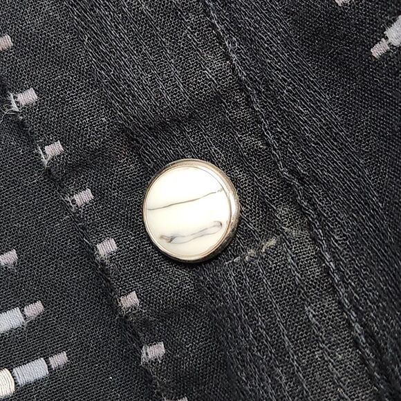 Vtg 90s Brooks & Dunn Shirt Mens XL‎ Pearl Snap Buttons Western Chore Wear Rodeo - Picture 5 of 16